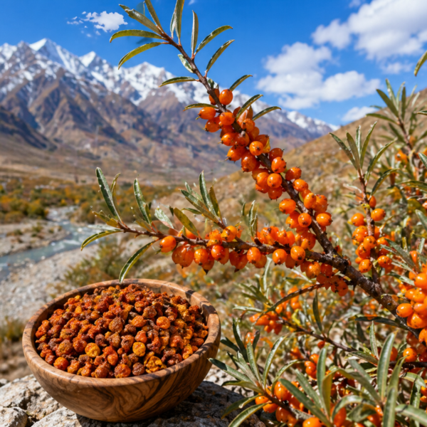 Dried sea buckthorn berries